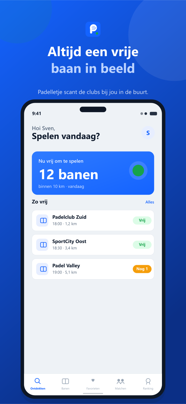 Altijd een vrije baan in beeld
